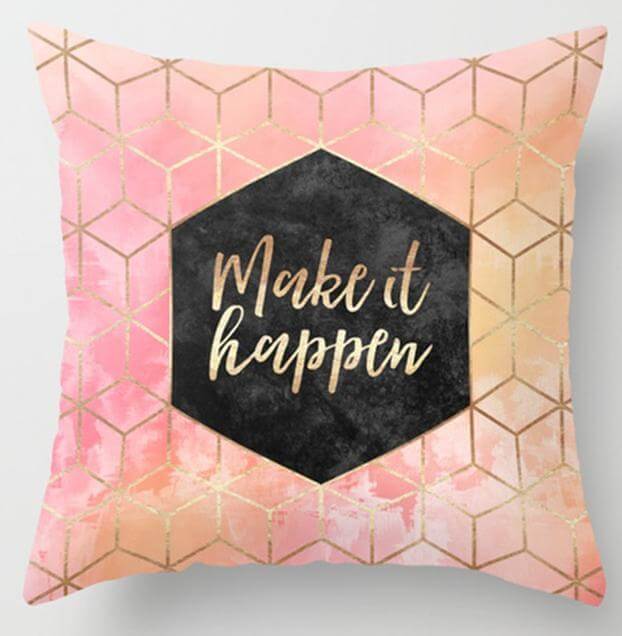 Irregular Triangle Pattern Pillow Case