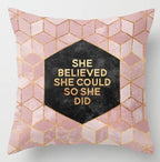 Irregular Triangle Pattern Pillow Case