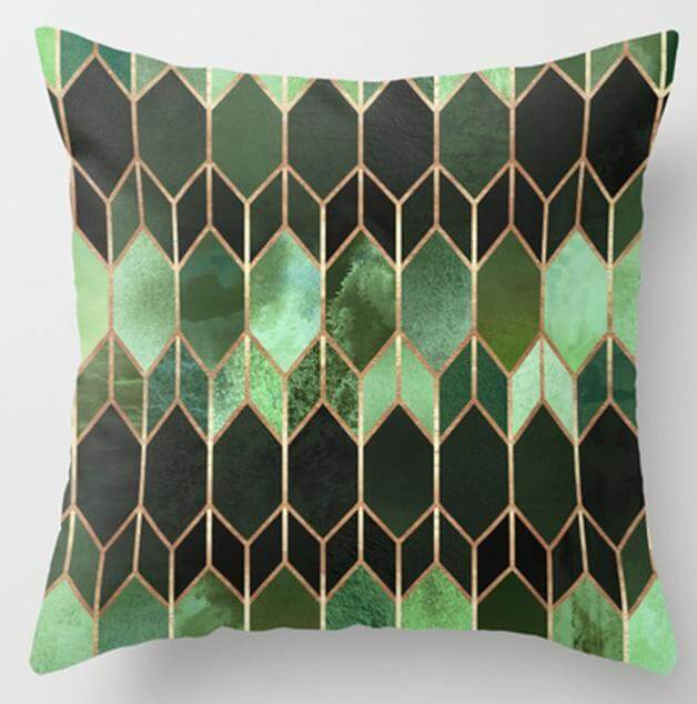 Irregular Triangle Pattern Pillow Case