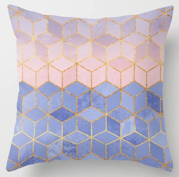 Irregular Triangle Pattern Pillow Case