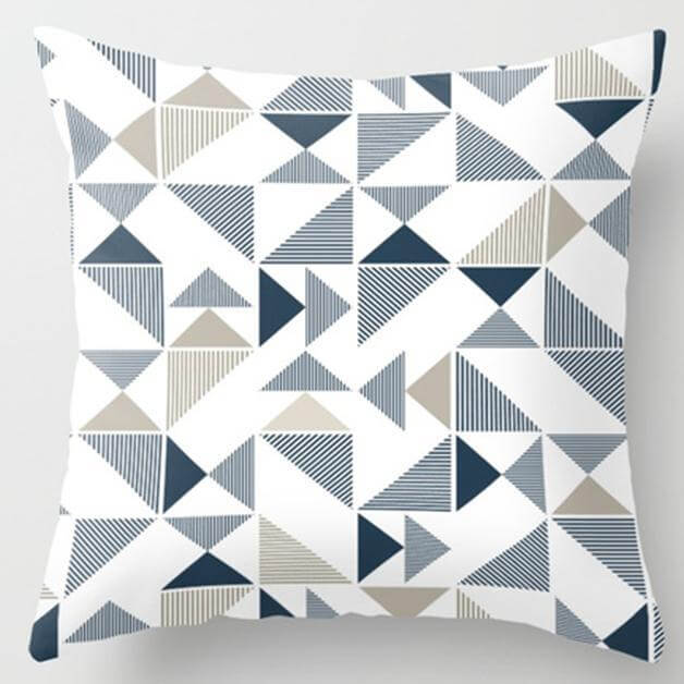 Irregular Triangle Pattern Pillow Case