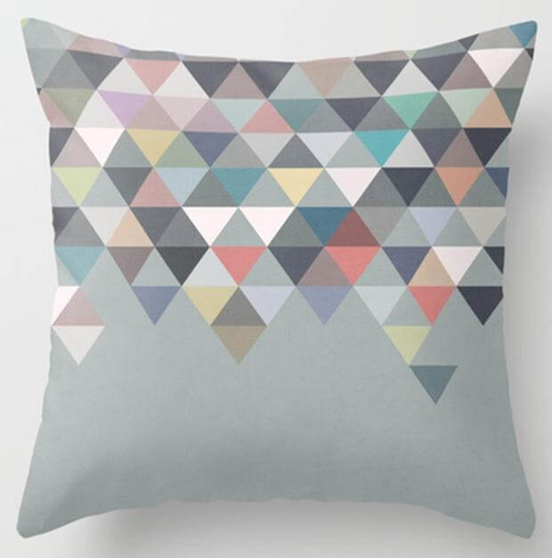 Irregular Triangle Pattern Pillow Case