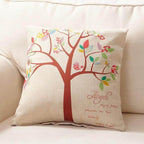 Decorative Tree Printed Pillow Case