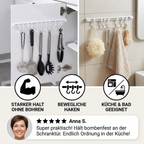 Self-Adhesive Hook Strip for Kitchen & Bathroom (2 pcs.)