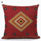 Ethnic Boho Mandala Print Throw Pillow Case