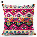 Ethnic Boho Mandala Print Throw Pillow Case