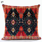 Ethnic Boho Mandala Print Throw Pillow Case