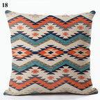 Ethnic Boho Mandala Print Throw Pillow Case