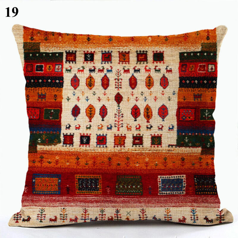 Ethnic Boho Mandala Print Throw Pillow Case