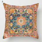 Ethnic Boho Mandala Print Throw Pillow Case
