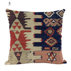 Ethnic Boho Mandala Print Throw Pillow Case