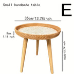 Elin Scandinavian Rattan Side Table