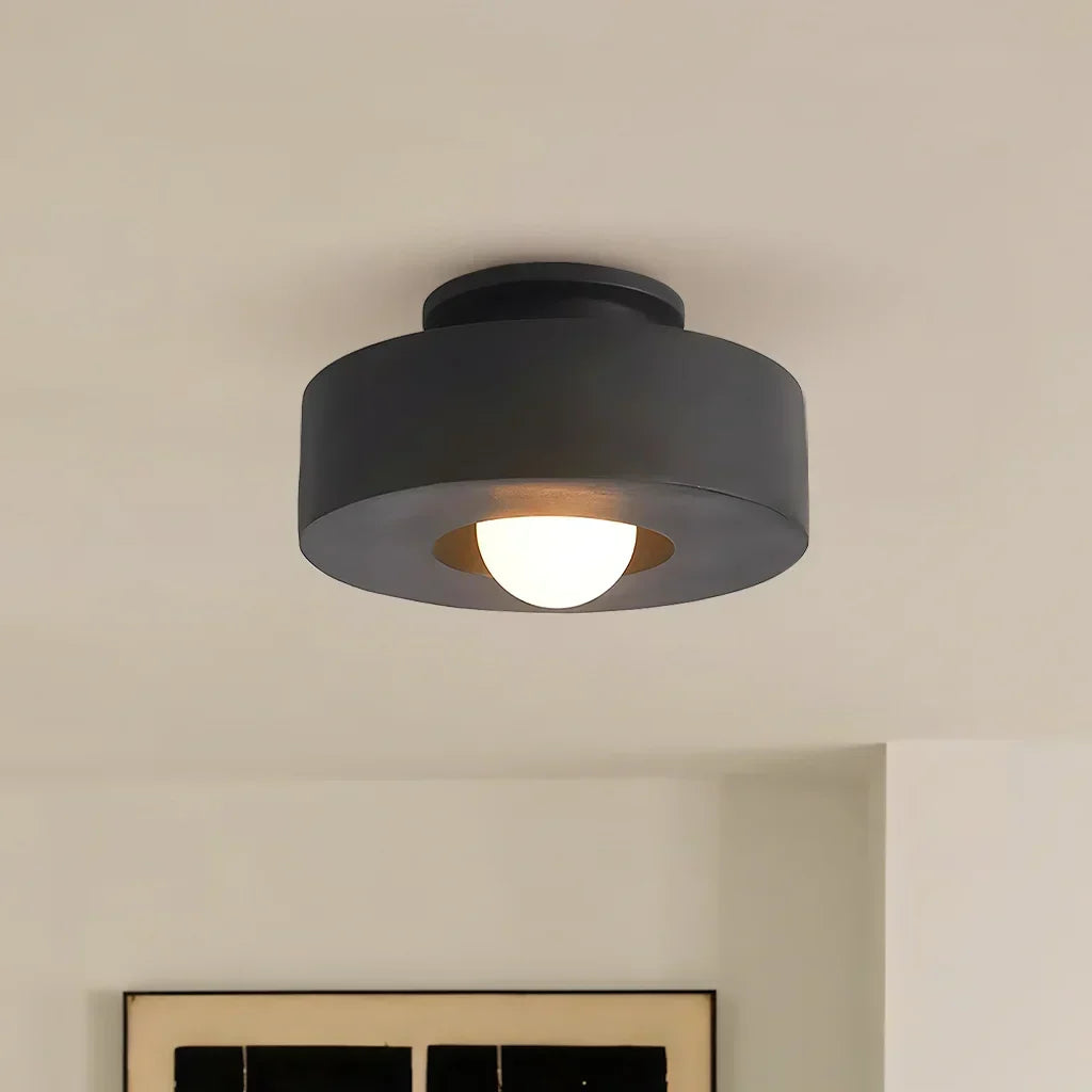 Minimalistische LED-Deckenleuchte aus Kunstharz, 11,8 Zoll