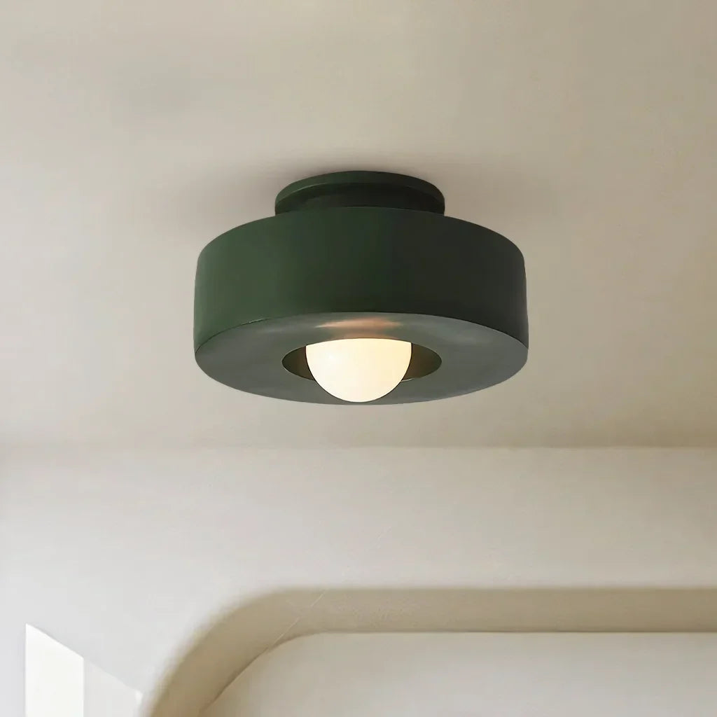 Minimalistische LED-Deckenleuchte aus Kunstharz, 11,8 Zoll