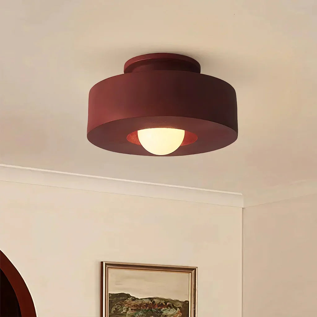 Minimalistische LED-Deckenleuchte aus Kunstharz, 11,8 Zoll