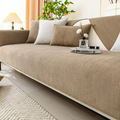 Wellen-Check Chenille-Stoff Sofabezug