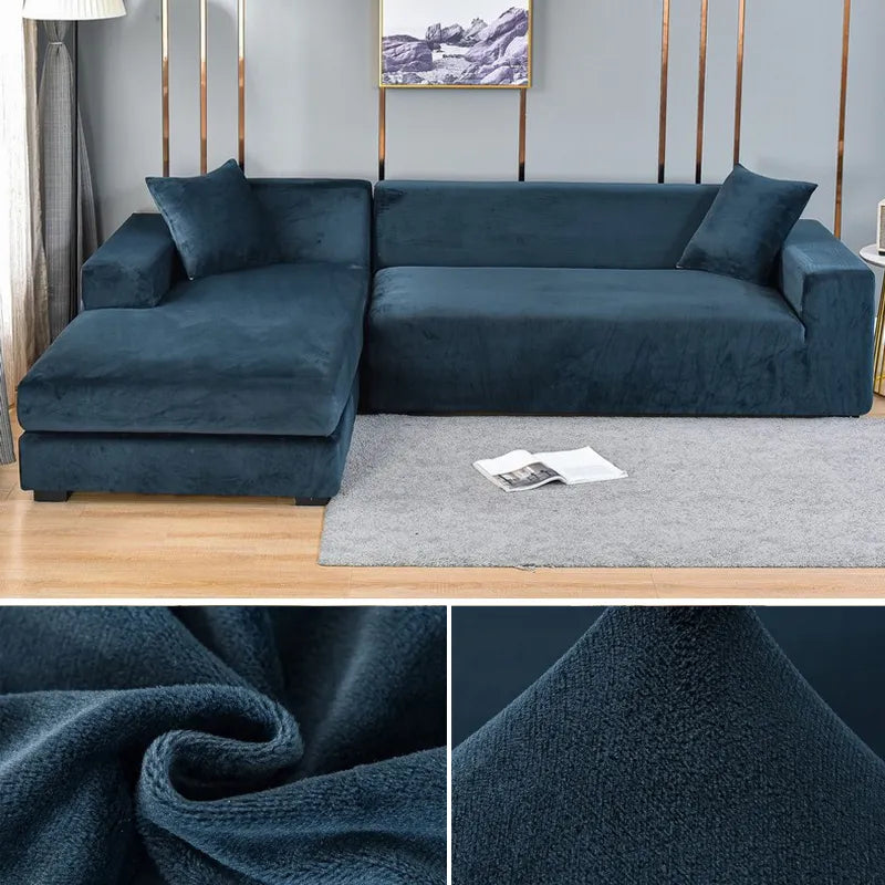 Velvet Stretch Sofa Cover