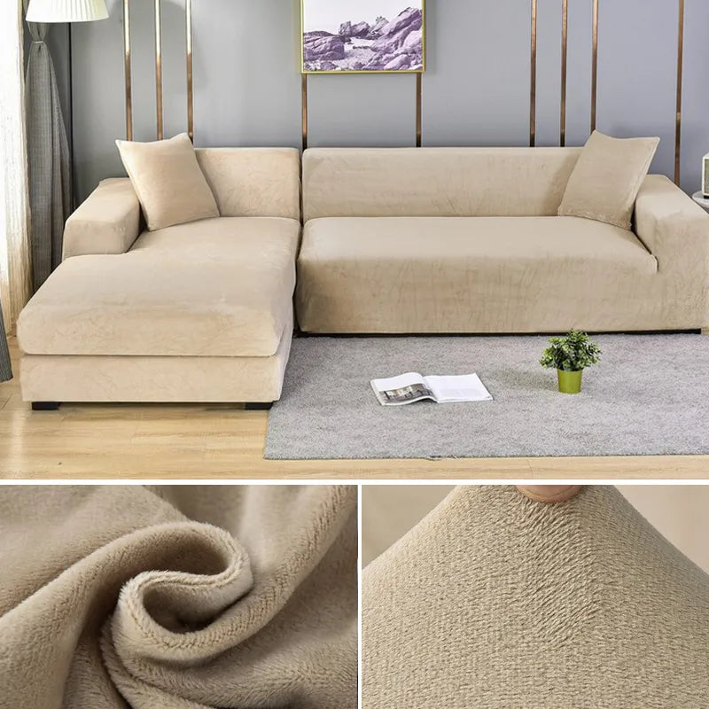 Velvet Stretch Sofa Cover