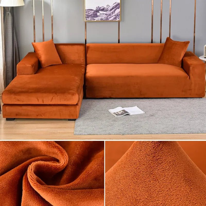 Velvet Stretch Sofa Cover