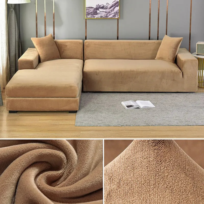 Velvet Stretch Sofa Cover