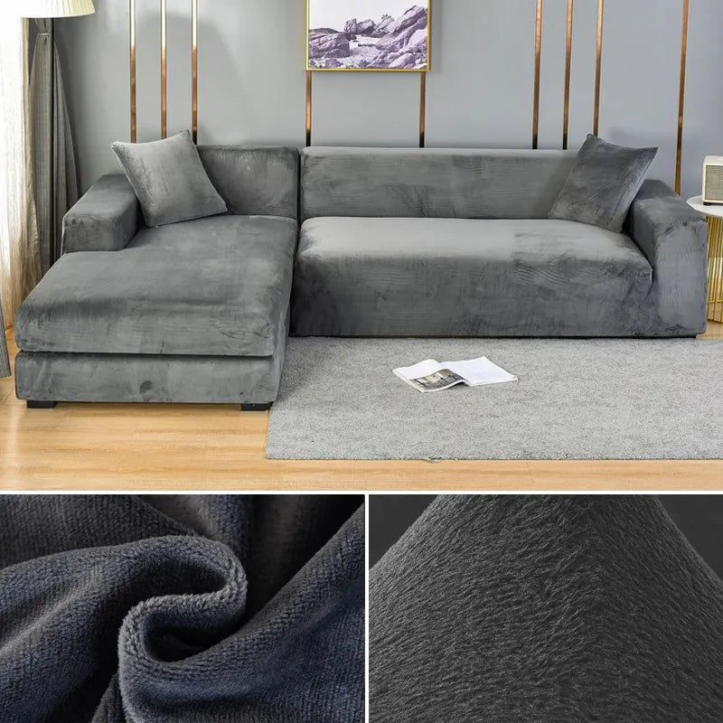 Velvet Stretch Sofa Cover