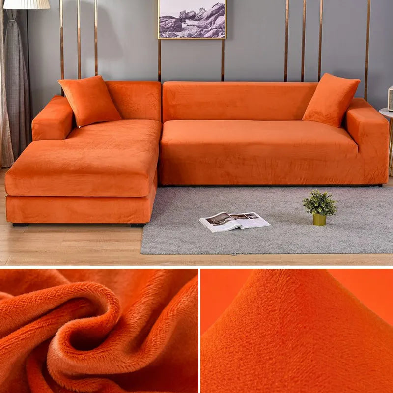 Velvet Stretch Sofa Cover