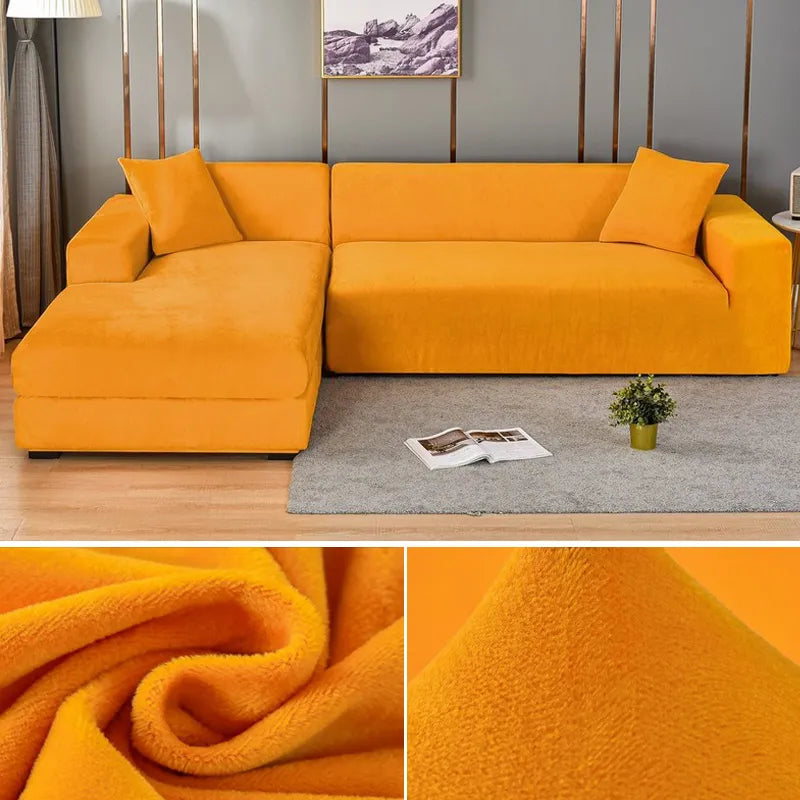 Velvet Stretch Sofa Cover