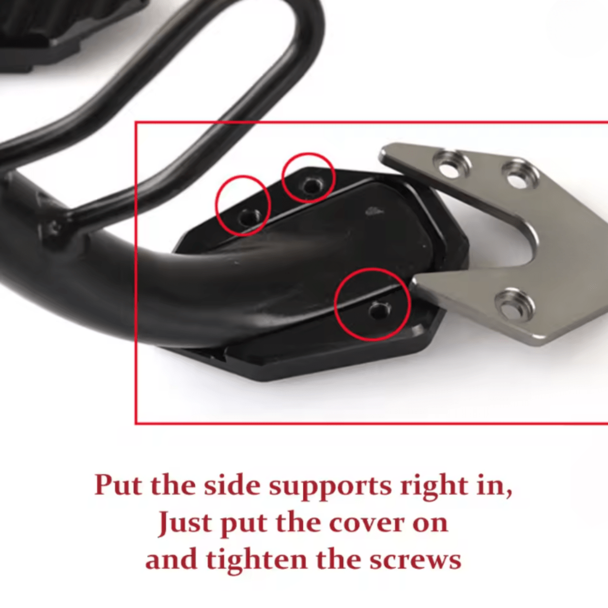 STABILIRIDE – Aluminium-Seitenständerplatte für Motorräder