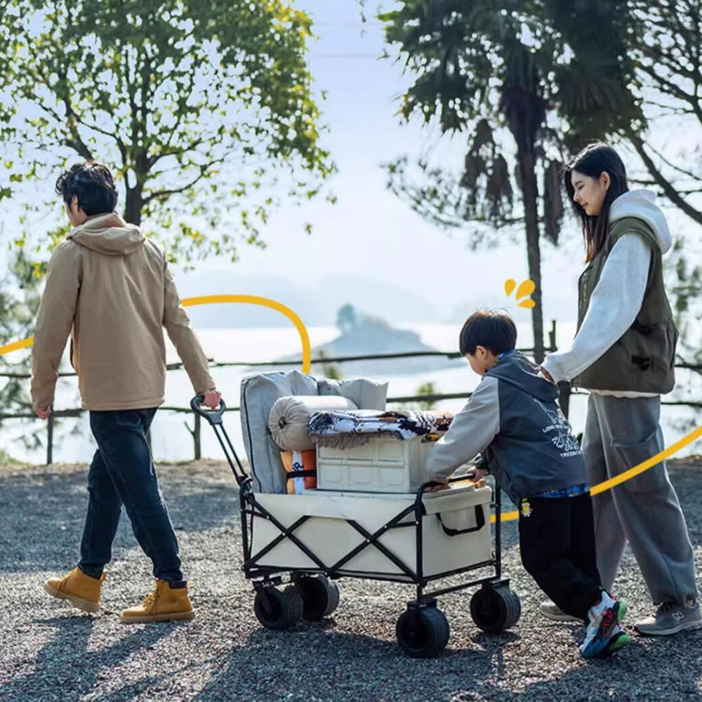 Klappbarer Bollerwagen für jedes Gelände
