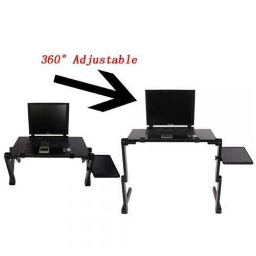 360° Adjustable Vented Foldable Laptop Desk Tray