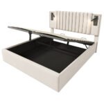 Cotton Panel Material Storage Bed Frame - Image 10