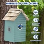 Smart Bird House,Bird Feeder With Camera - Ai Bird Species Identification, 3MP HD Photos, Inside 2.4G-Wi-Fi,1.5In Focus, Blue - Image 5