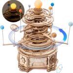 Robotime ROKR 316PCS Rotatable Mechanical Orrery 3D Wooden Puzzle Games Assemble Model Building Kits Toys Gift For Children Boys - Image 7