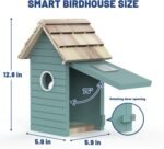 Smart Bird House,Bird Feeder With Camera - Ai Bird Species Identification, 3MP HD Photos, Inside 2.4G-Wi-Fi,1.5In Focus, Blue - Image 2