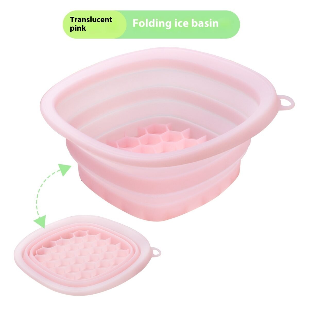 Household Silicone Folding Basin Ice Tray Ice Facial Care Ice-bath Wash Basin - Image 2