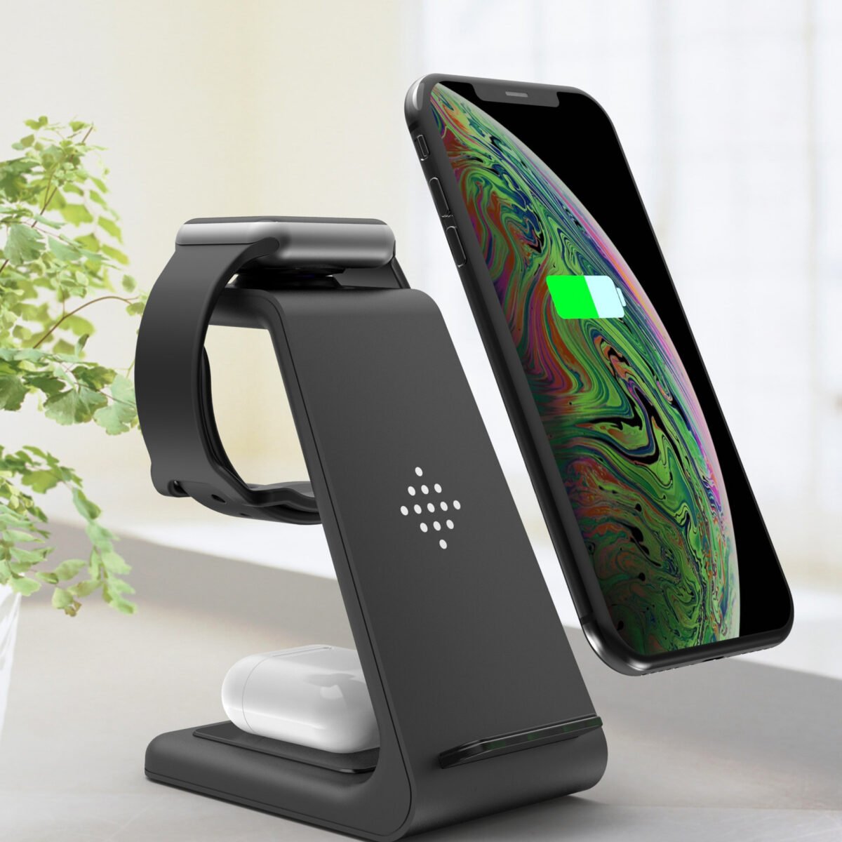 3 In 1 Fast Charging Station Wireless Charger Stand Wireless Quick Charge Dock For Phone Holder - Image 1