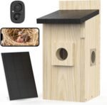 Smart Bird Houses For Outside Solar Powered,4MP Birdhouse Camera For Outdoors, Watch Bird Nesting & Hatching In Real Time, AI Identify Bird Behavior & Create, DIY Ideal Gift