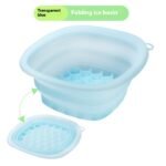 Household Silicone Folding Basin Ice Tray Ice Facial Care Ice-bath Wash Basin - Image 3