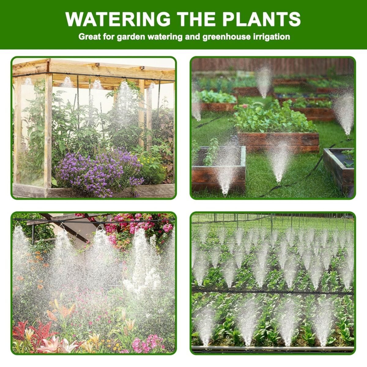 Misters For Outside Patio Outdoor Misting Cooling System For Patio Garden Greenhouse Trampoline - Image 4