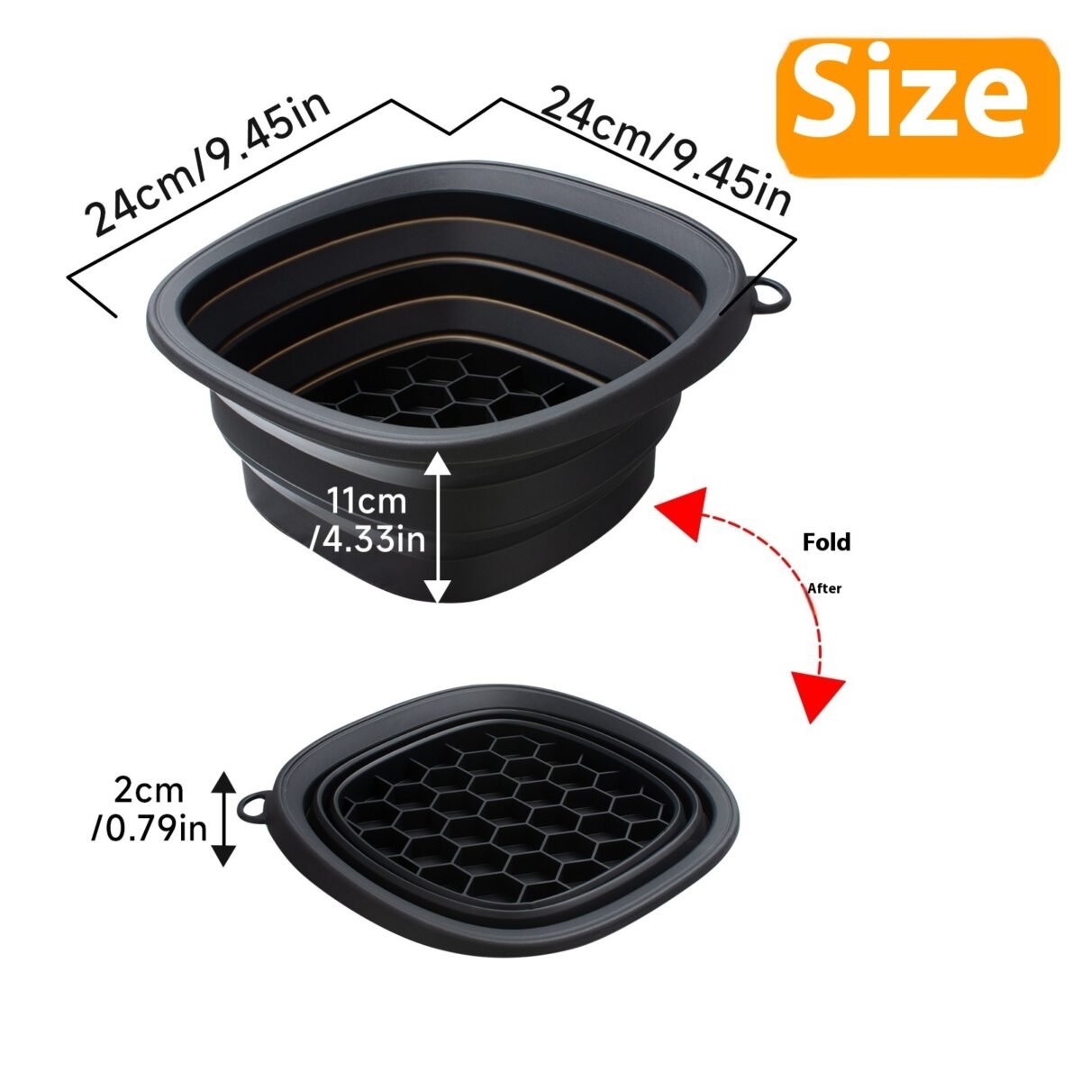 Household Silicone Folding Basin Ice Tray Ice Facial Care Ice-bath Wash Basin - Image 6