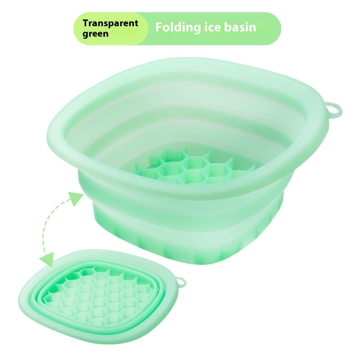 Household Silicone Folding Basin Ice Tray Ice Facial Care Ice-bath Wash Basin - Image 4