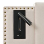 Cotton Panel Material Storage Bed Frame - Image 8