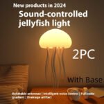 Jellyfish Mood Lamp LED Jellyfish Night Light Portable Jellyfish Lamp Jellyfish Decorations Smart Table Lamp For Bedside Desk - Image 3
