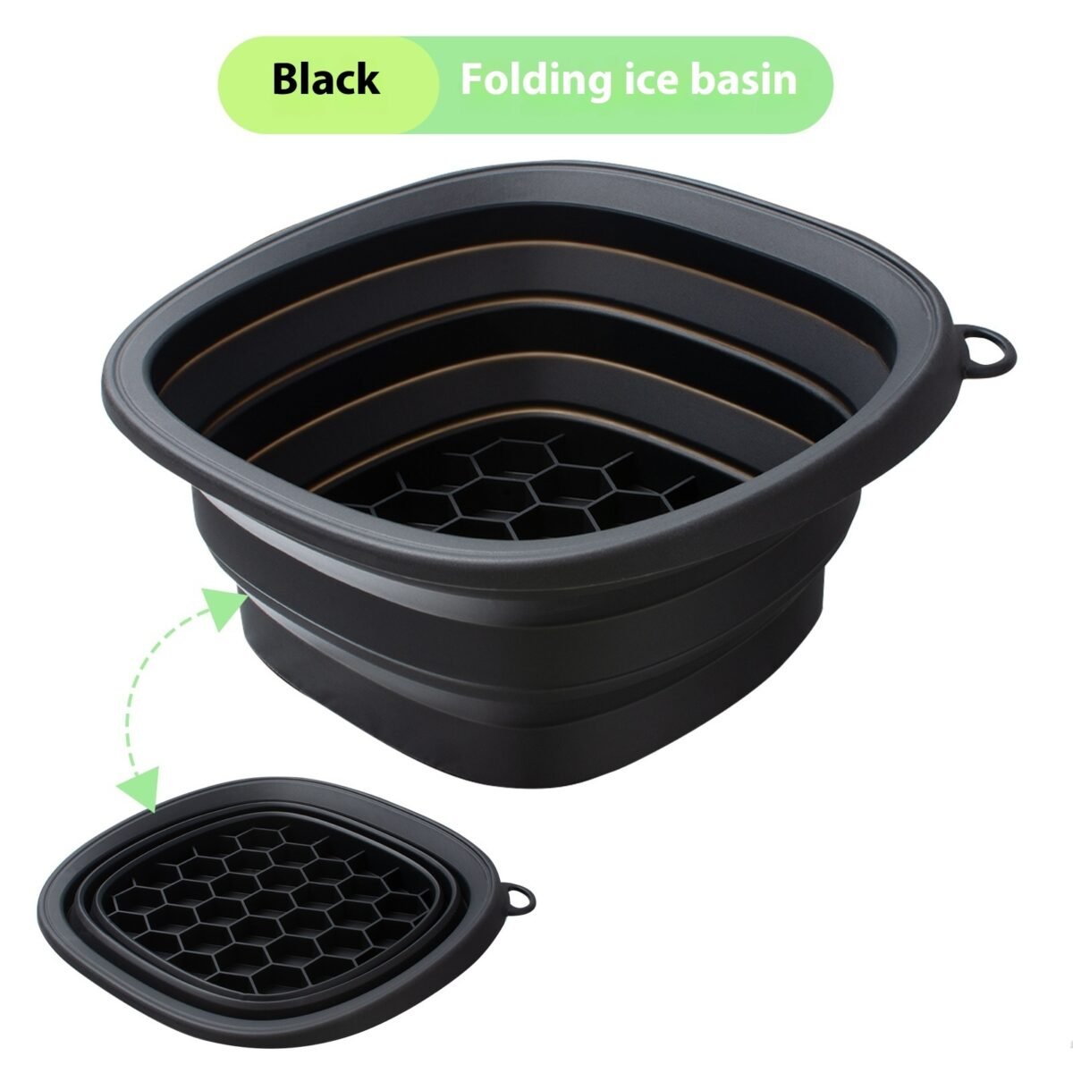 Household Silicone Folding Basin Ice Tray Ice Facial Care Ice-bath Wash Basin - Image 7