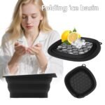 Household Silicone Folding Basin Ice Tray Ice Facial Care Ice-bath Wash Basin