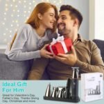 All In One Beard Trimmer For Men With 5 Trimmer Heads IPX5 Waterproof Electric Razor For Face Nose Body Beard Cordless Hair Shaver Clipper Grooming Kit For Men Husband Father - Image 7