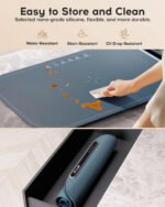 Willing 250W Food Warming Mat 3-Temperature Setting Home Food Warmer Portable Warming Trays For Stainless Steel Ceramic, Glass Enamelware - Navy Blue - Image 7