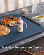 Willing 250W Food Warming Mat 3-Temperature Setting Home Food Warmer Portable Warming Trays For Stainless Steel Ceramic, Glass Enamelware - Navy Blue - Image 10