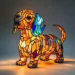 Colorful Strange Dog Lamp Resin Decorations - Image 8